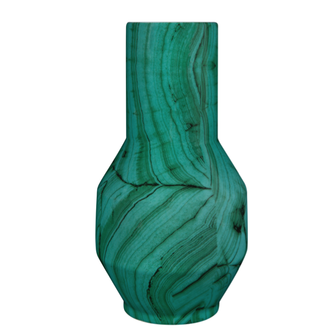 Ваза Malachite Vase rubikon Малахит в Новосибирске | Loft Concept 