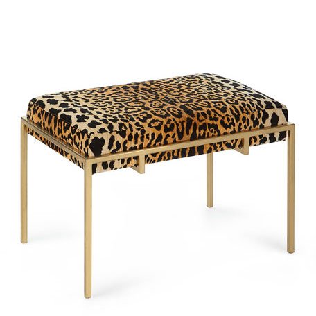 Пуф Metal and Leopard Ottoman Мульти в Новосибирске | Loft Concept 