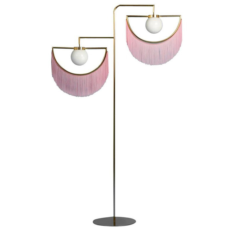 Торшер Inodesign Houtique Masquespacio  Floor lamp Two Золотой Розовый в Новосибирске | Loft Concept 