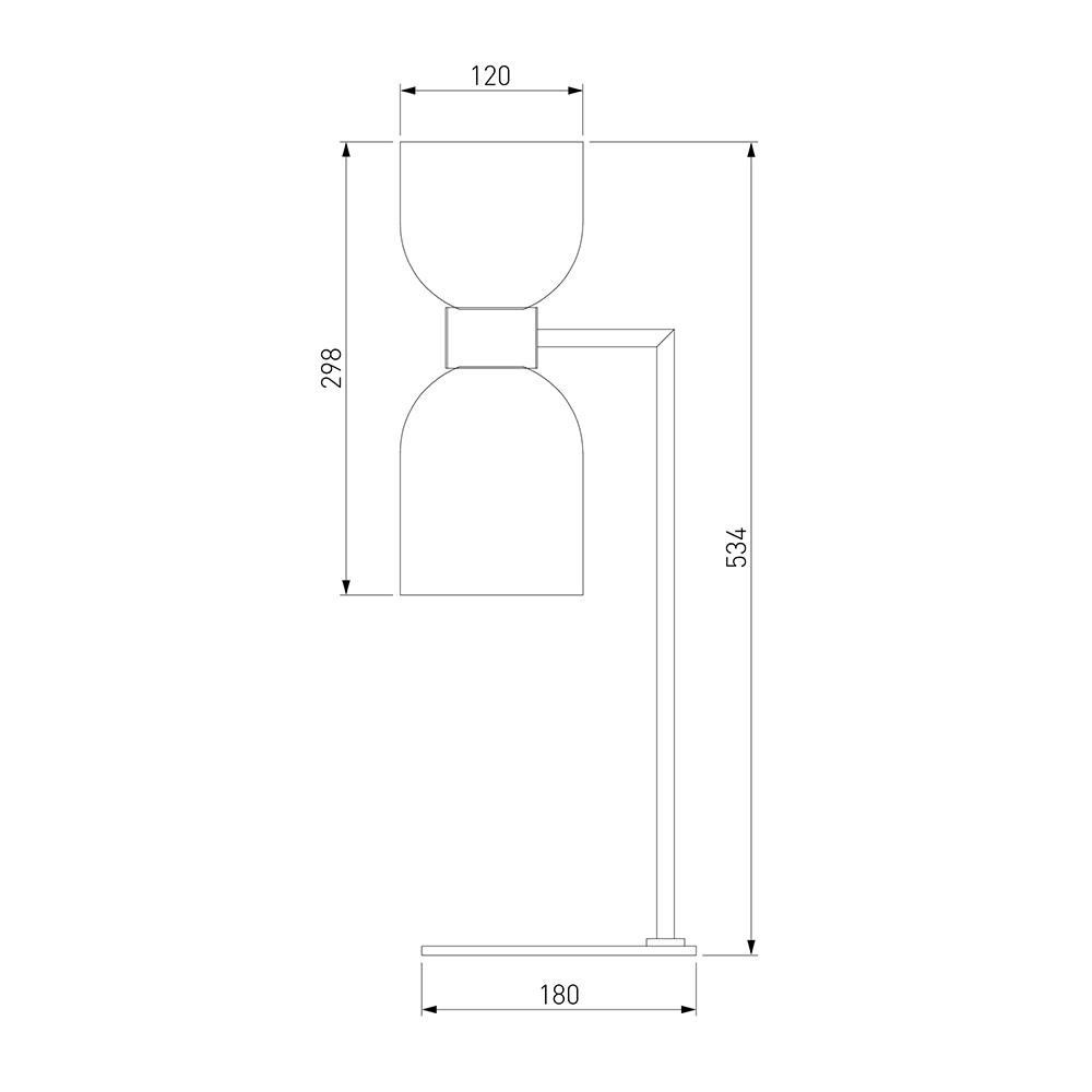 Настольная лампа Light maker studio white and smok brass в Новосибирске