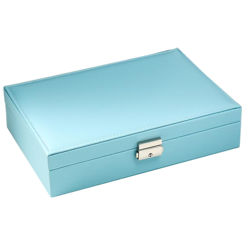 Шкатулка Azurine Jewerly Organizer Box light blue Голубой Бежевый в Новосибирске | Loft Concept 