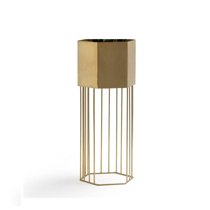 Ваза Vase On A Metal Stand Brass Латунь в Новосибирске | Loft Concept 