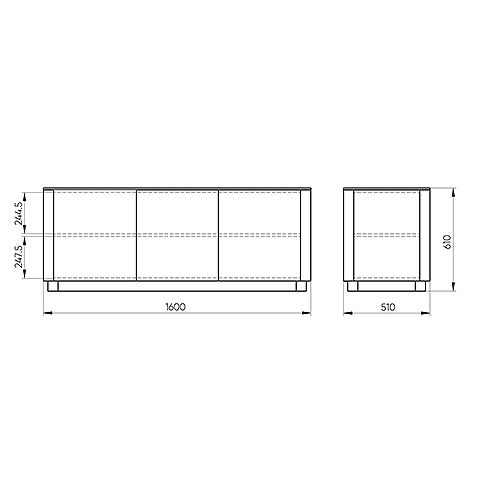 Тумба белая с 3-мя дверцами Tammi  в Новосибирске