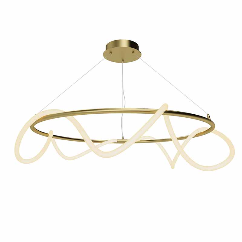 Люстра Luke Lampco Tracer Chandelier Gold 100 Белый матовое золото в Новосибирске | Loft Concept 