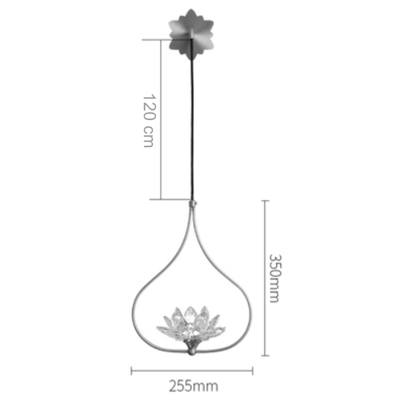 Бра Хрустальный Цветок Лотоса Lotus flower Wall Clear Glass B в Новосибирске