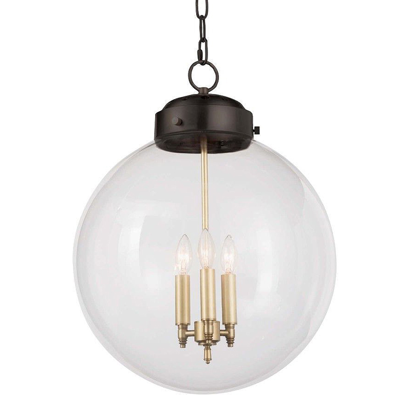 Подвесной светильник Conor Globe Hanging lamp Black Черный Прозрачный (Transparent) в Новосибирске | Loft Concept 