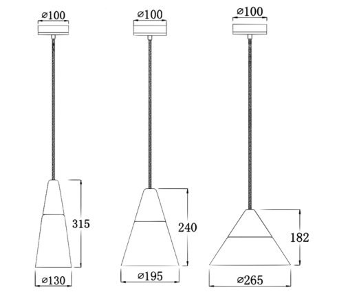 Подвесной светильник Opaque Light Middle в Новосибирске