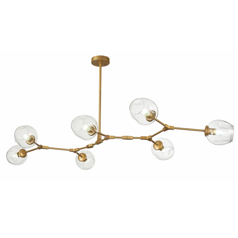 Люстра Branching Bubble Chandelier 7 gold Золотой в Новосибирске | Loft Concept 