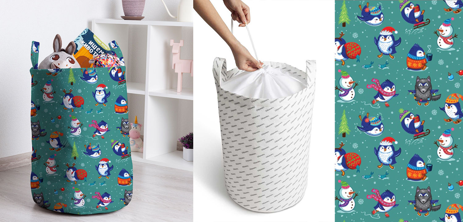 Корзина New Year Team Basket - фото