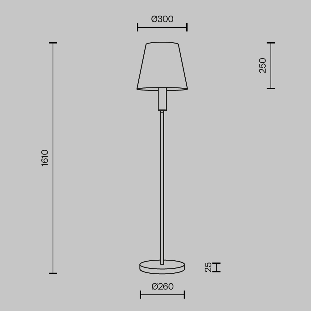 Напольный светильник Lira E27 в Новосибирске