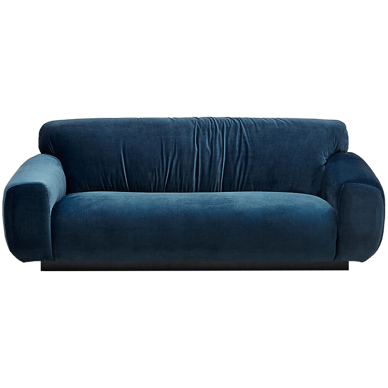 Диван Inesia Sofa blue Темно-синий Черный в Новосибирске | Loft Concept 