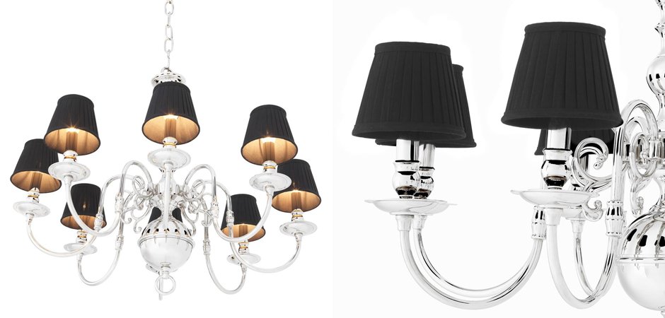 Люстра Eichholtz Chandelier Bourbon Nickel - Loft-Concept в Новосибирске