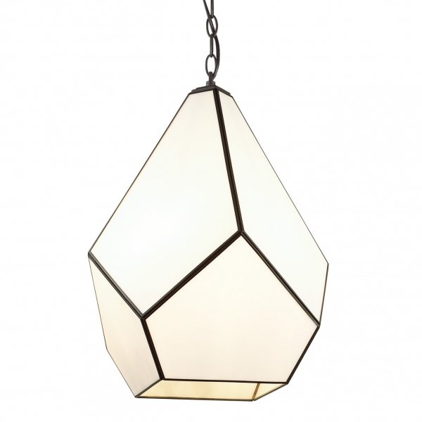 Люстра Geometry Glass Light Pendant Milk 4 Молочный в Новосибирске | Loft Concept 