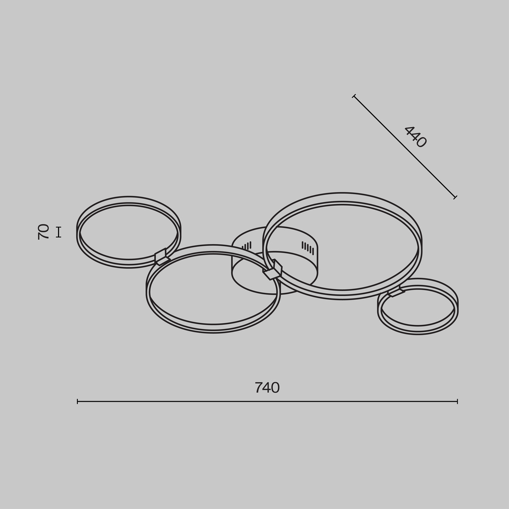 Потолочный светильник Olympia 3000-4000К 39Вт в Новосибирске