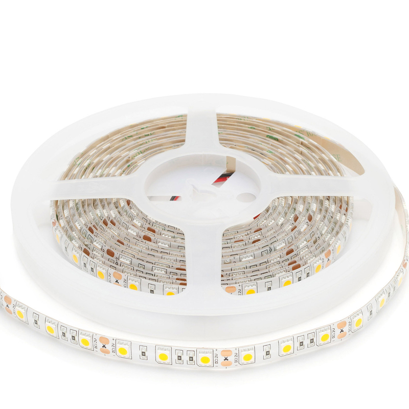 Светодиодная влагозащищенная лента 14,4W/m 60Led/m 5050SMD теплый белый Белый в Новосибирске | Loft Concept 