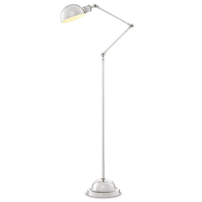 Торшер Eichholtz Floor Lamp Soho Nickel Никель в Новосибирске | Loft Concept 