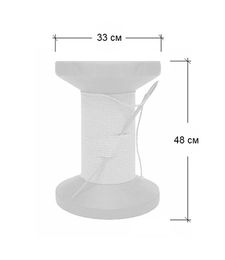 Дизайнерский табурет Thread Reel Wooden Stool в Новосибирске