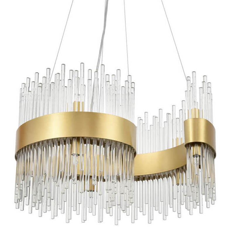 Люстра Nembus Chandelier 50 gold Прозрачный (Transparent) Золотой в Новосибирске | Loft Concept 