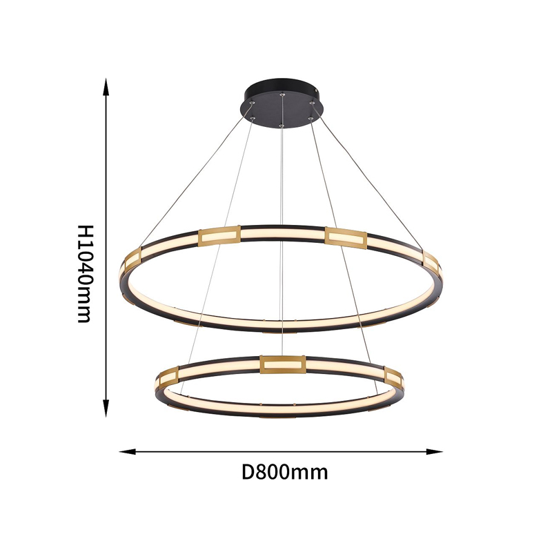Двойная кольцевая светодиодная люстра Range в Новосибирске