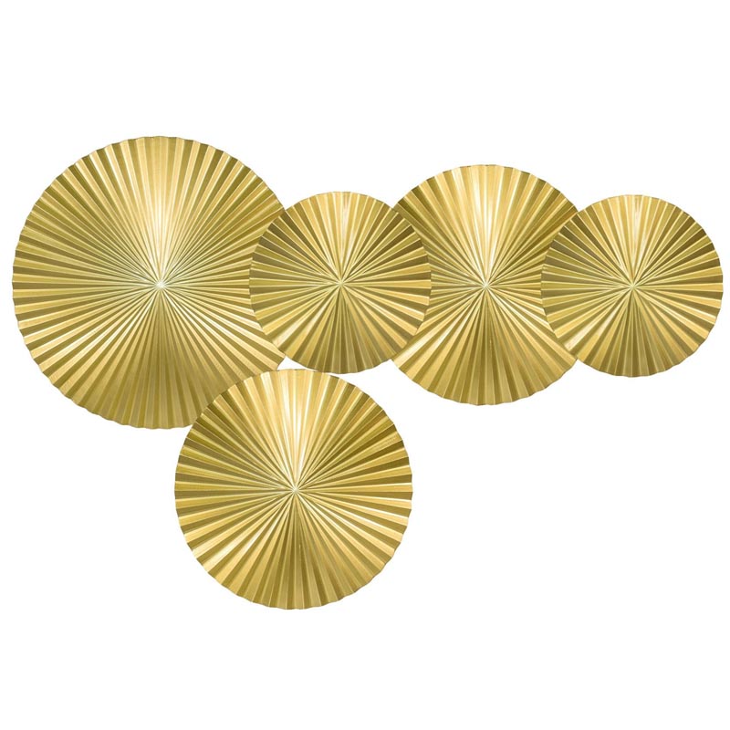 Арт-объект Apollo Gold Wall Plaque Disc 5 Золотой в Новосибирске | Loft Concept 