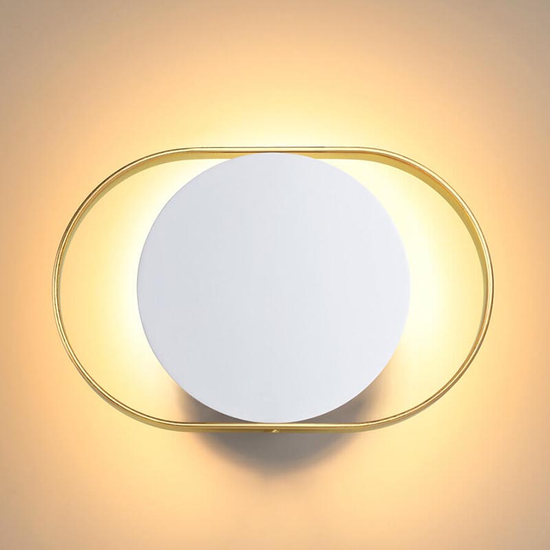 Бра Globo Ocular Sconce Oval White Золотой Белый в Новосибирске | Loft Concept 