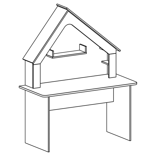 Письменный стол в детскую Tiny Town Desk в Новосибирске