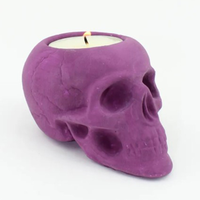 Подсвечник Purple Skull Пурпурный в Новосибирске | Loft Concept 