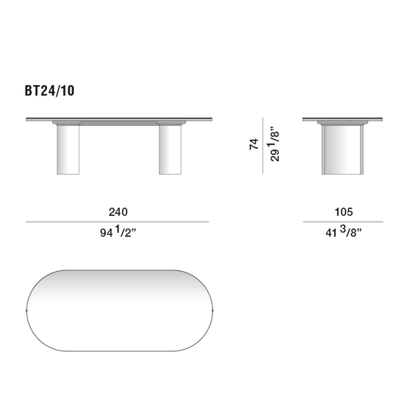 Дизайнерский рабочий стол из металла BLEVIO Table в Новосибирске