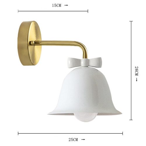 Бра Колокольчик Bell with Bow White Wall Lamp Белый в Новосибирске