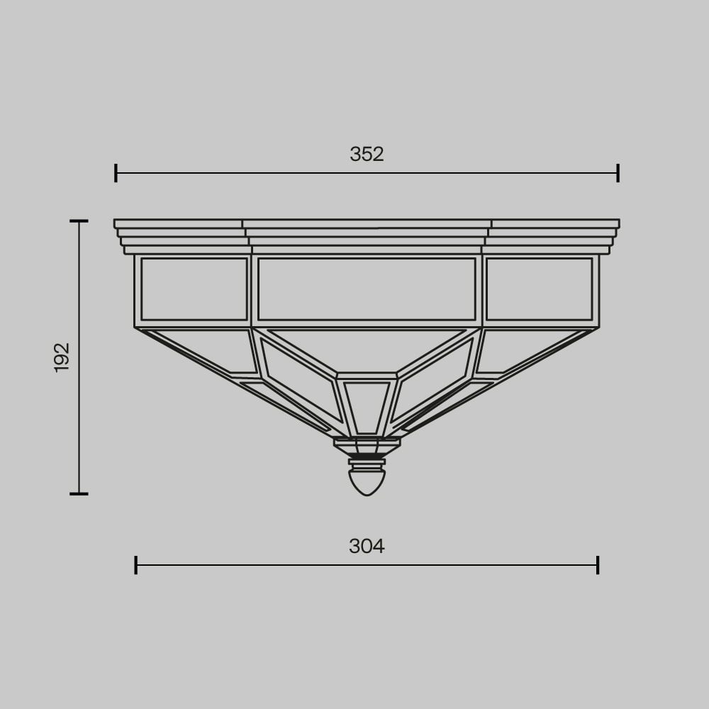 Потолочный светильник Zeil E27X3 в Новосибирске