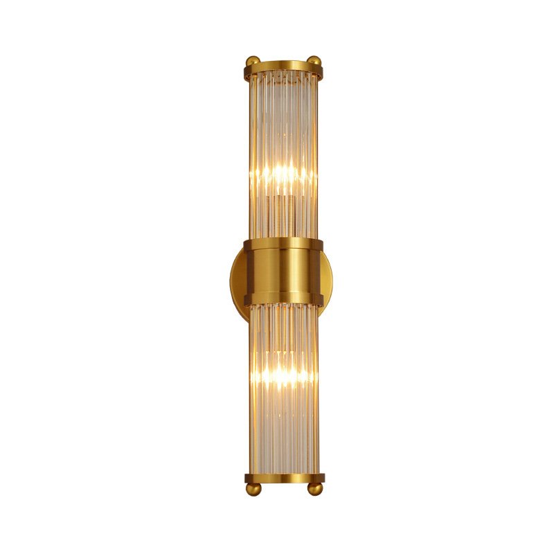 Ralph Lauren Бра Allen Double Light Brass Латунь Прозрачный (Transparent) в Новосибирске | Loft Concept 