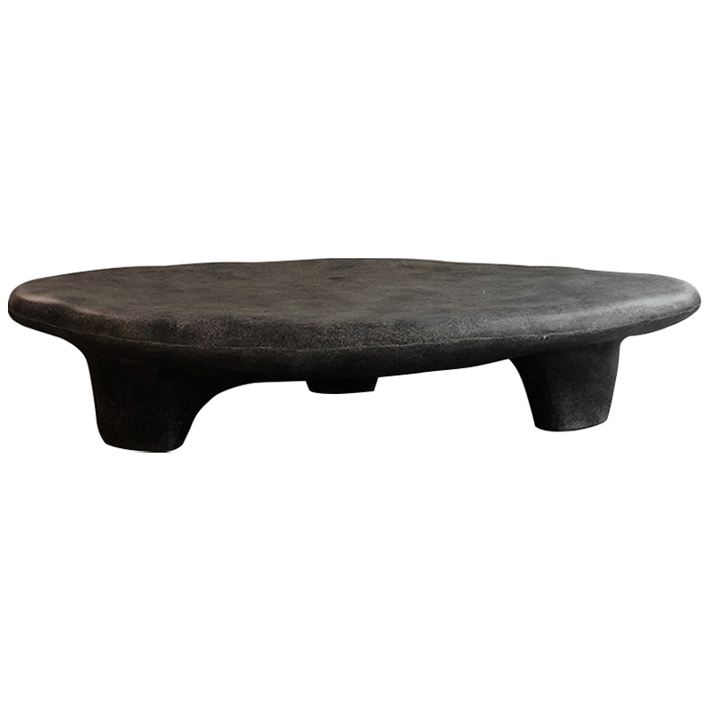 Кофейный стол Stone Coffee Table Black Черный в Новосибирске | Loft Concept 