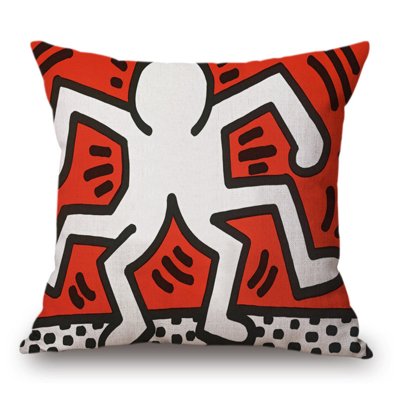 Подушка Keith Haring 2 Мульти в Новосибирске | Loft Concept 