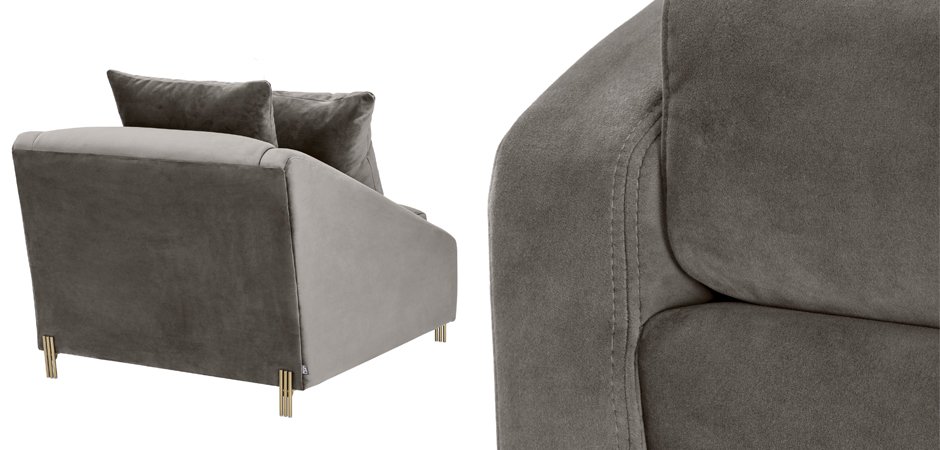 Кресло Eichholtz Chair Candice grey - фото №2