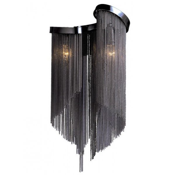 Бра Atlantis Chain Wall lamp Black Темный хром в Новосибирске | Loft Concept 