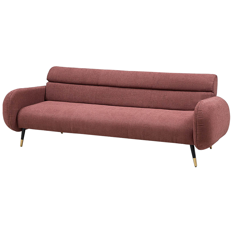 Диван Hebert Sofa Red L Красный Красный Черный Латунь в Новосибирске | Loft Concept 