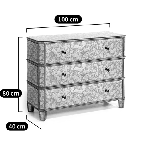 Комод зеркальный Glorious Chest of Drawers в Новосибирске