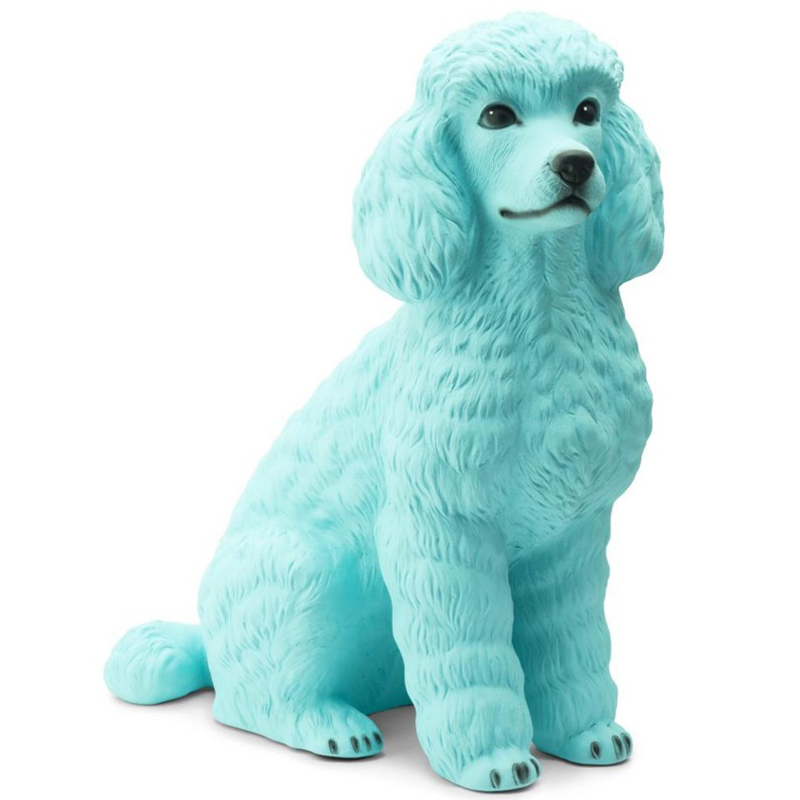 Статуэтка Abhika Poodle Bisc. Turquoise Бирюзовый в Новосибирске | Loft Concept 