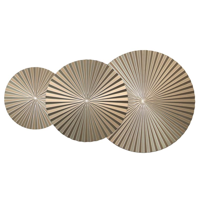 Арт-объект Apollo Champagne Wall Plaque Disc 3 Золотой Шампань в Новосибирске | Loft Concept 