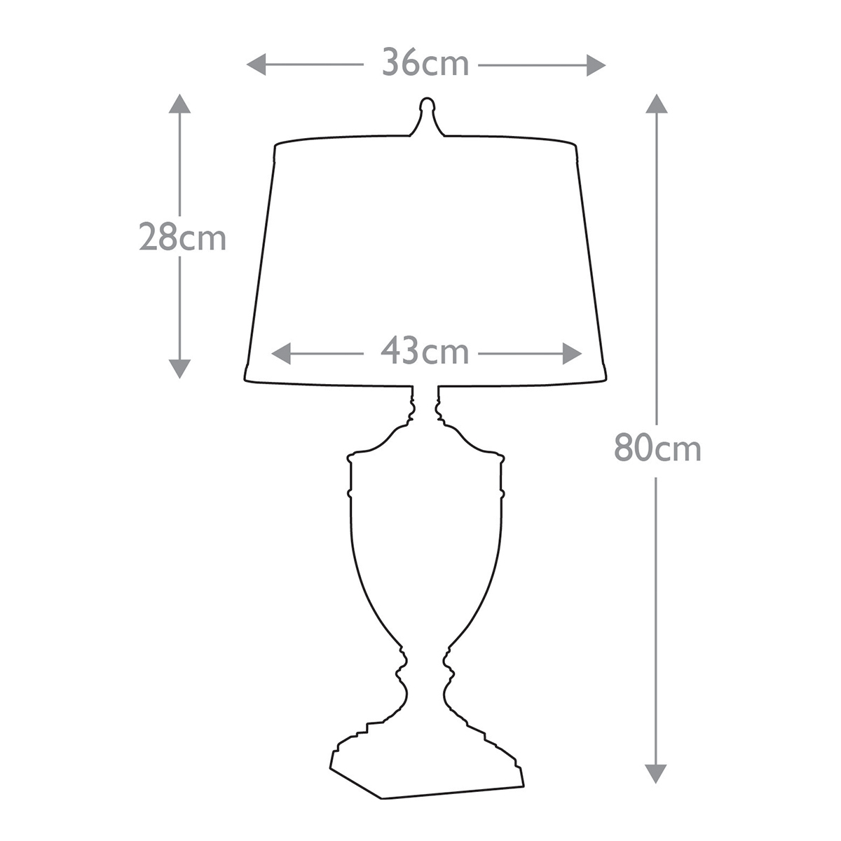 Настольная лампа со тканевым абажуром и прозрачным ребристым стеклянным основанием Quoizel в Новосибирске