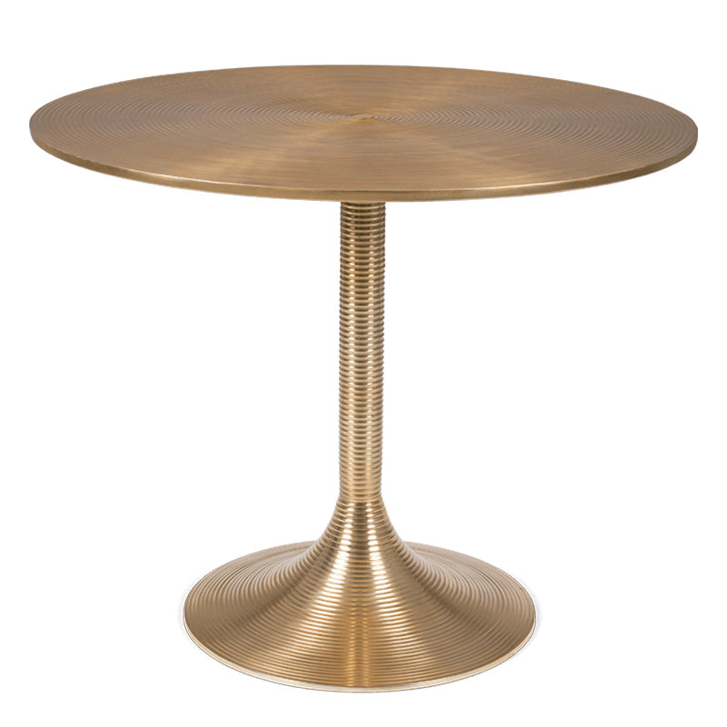 Кофейный столик HYPNOTISING ROUND COFFEE TABLE GOLD BM23002 Bold Monkey Золотой в Новосибирске | Loft Concept 