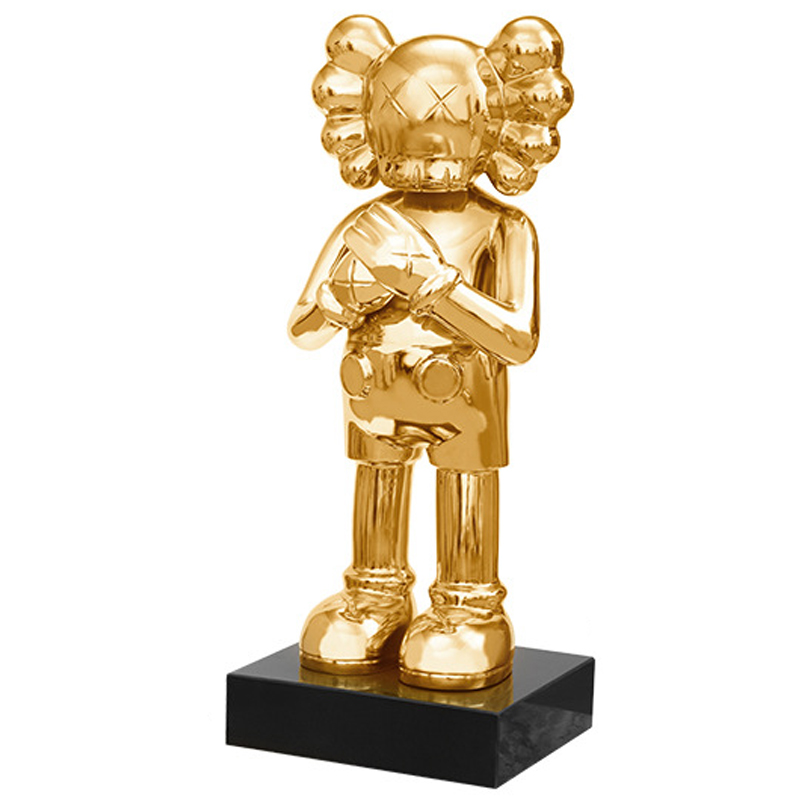 Статуэтка KAWS Gold on stand Золотой в Новосибирске | Loft Concept 