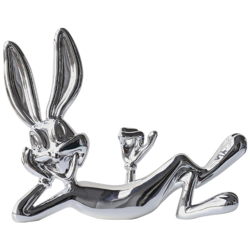 Декоративная статуэтка Bugs Bunny Silver Серебряный в Новосибирске | Loft Concept 