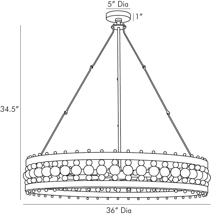 Люстра Arteriors ESME CHANDELIER в Новосибирске