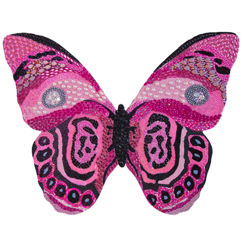 Картина “Pink and Black Bedazzled Butterfly Cut Out” Мульти в Новосибирске | Loft Concept 