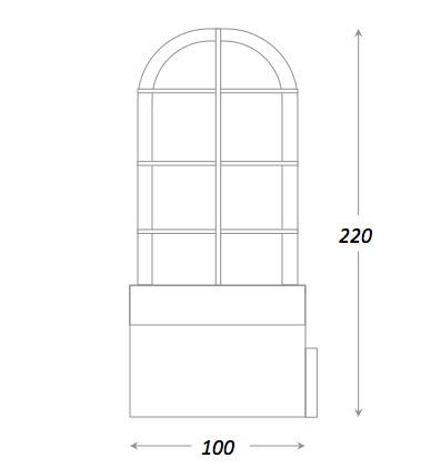 Настольная лампа Steampunk Cage Glass Edison Table lamp в Новосибирске