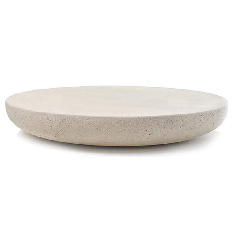 Кофейный стол Tori Round Travertine Coffee Table Бежевый в Новосибирске | Loft Concept 