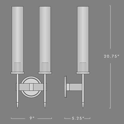 Бра Jonathan Browning ALOUETTE DOUBLE SCONCE в Новосибирске