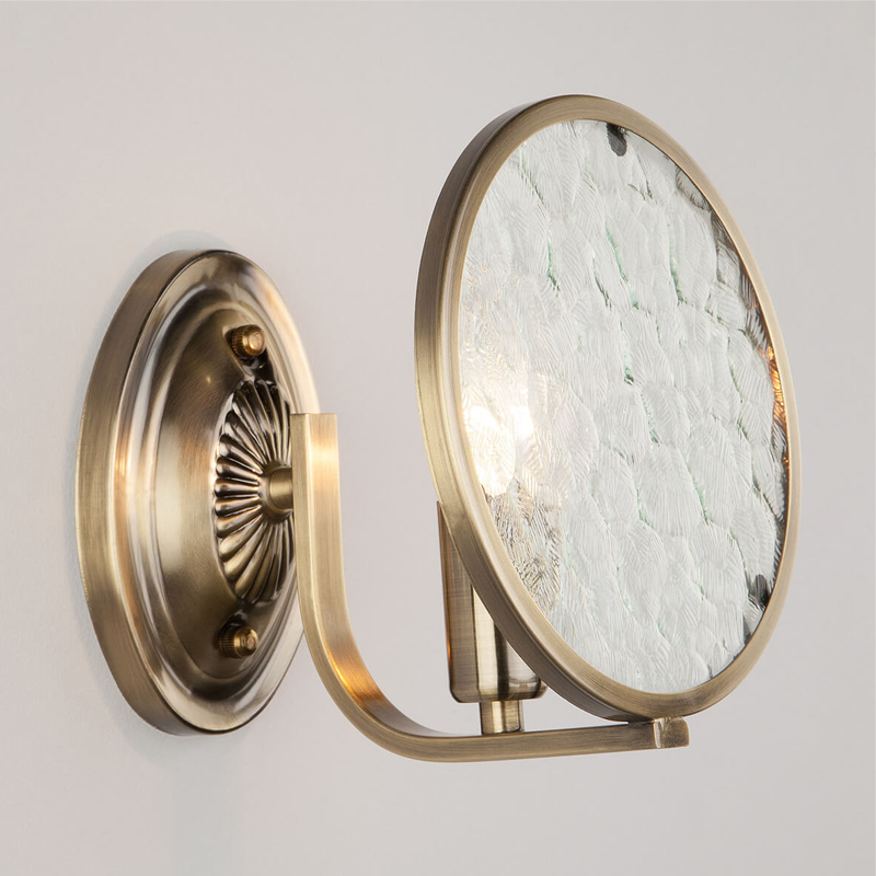 Бра Moibeal Sconce antique bronze Античная Бронза Прозрачный (Transparent) в Новосибирске | Loft Concept 