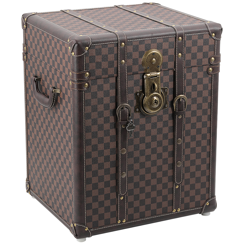 Сундук Louis Vuitton Design Wooden Chest Коричневый Латунь в Новосибирске | Loft Concept 